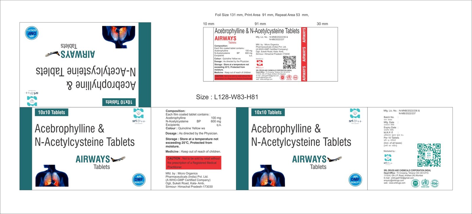 Airways Tab - and chemical corporations Moradabad (India)