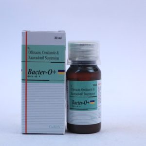 Bacter o+ tab is used to treat bacterial infections such as urinary tract, nose, throat and skin